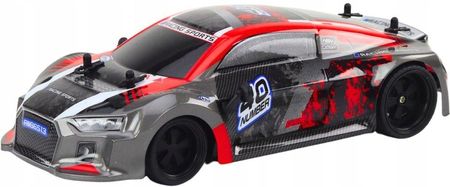 Leantoys Autko Zdalnie Sterowane Rc 1:18 Gumowe Koła Drift Czerwony - zdjęcie 2
