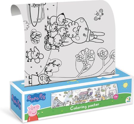 Dodo Kolorowanka W Rolce Świnka Peppa Pig Zestaw Kreatywny Do Malowania Rysowani - zdjęcie 4