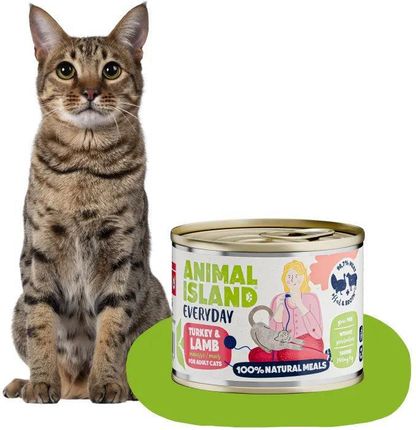 Animal Island Everyday Karma Mokra Dla Kota Indyk Jagnięcina 200G - zdjęcie 2