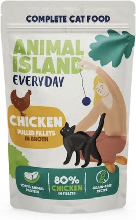 Animal Island Mokra Karma Dla Kota Wołowina Kurczak Indyk Biała Ryba 40x85G - zdjęcie 4