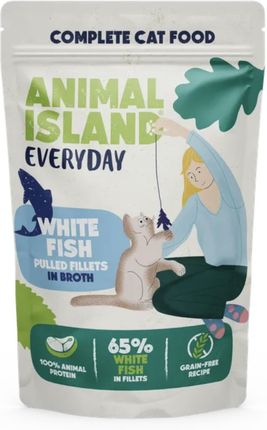 Animal Island Mokra Karma Dla Kota Wołowina Kurczak Indyk Biała Ryba 40x85G - zdjęcie 6