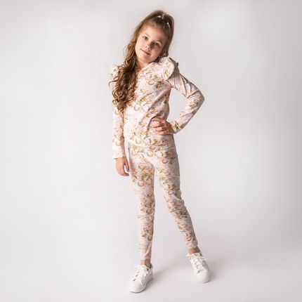 Bawełniane legginsy Magnolia - zdjęcie 2