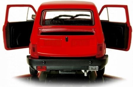 SAMOCHÓD MALUCH FIAT 126P 1:21 Bordowy - Welly Samochód kolekcjonerski - zdjęcie 3