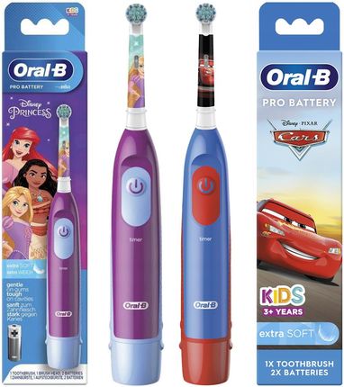 Elektryczna Szczoteczka Oral-B Stages Power Auta + Stages Power Księżniczki + 8X Końcówek Color + Dodatki - zdjęcie 3