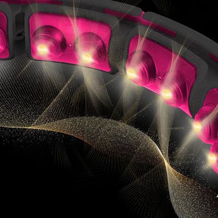Hms Hhm16 Hula Hop Black Pink Z Magnesami I Obciążnikiem + Licznik - zdjęcie 4