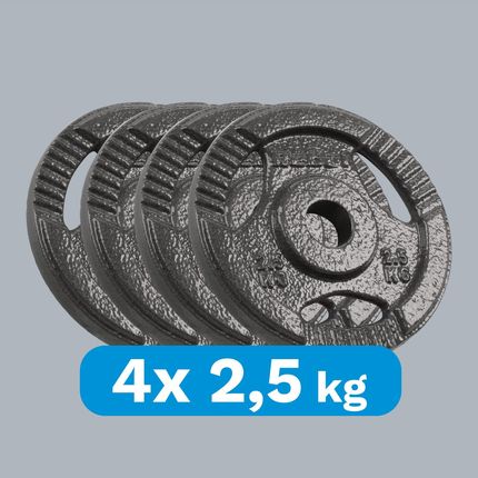 Rebel Zestaw Obciążeń Żeliwnych 4X2.5Kg Otwór 31Mm Talerz Z Uchwytami Active - zdjęcie 2