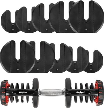 Rebel Hantel Żeliwny Regulowany Automat 40Kg Active - zdjęcie 2