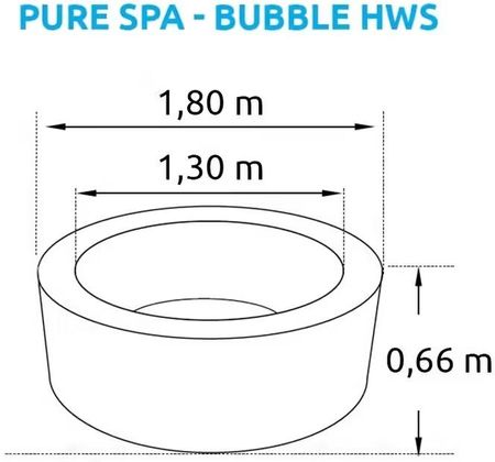 Nadmuchiwane Jacuzzi Marimex Pure Spa Bubble Hws Niebieskie Intex 28486Ex - zdjęcie 2