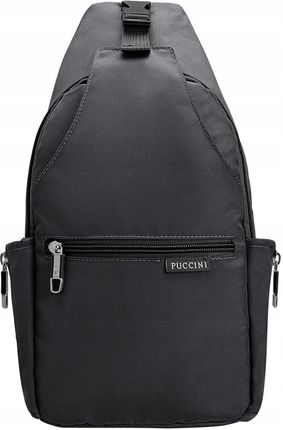 Puccini Plecak Miejski Sling Bag Czarny - zdjęcie 4