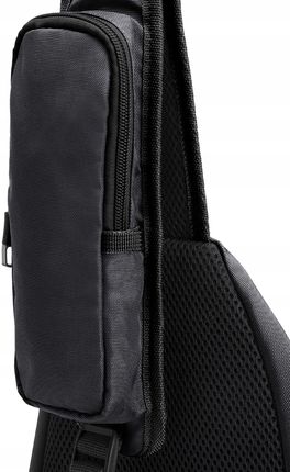 Puccini Plecak Miejski Sling Bag Czarny - zdjęcie 3