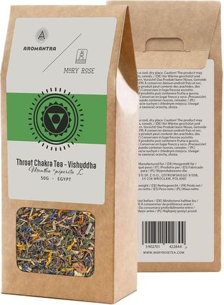 Aromantra X Mary Rose Herbata Na Czakrę Gardła Vishuddha Ziołowa 50g - zdjęcie 3