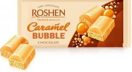Roshen Czekolada Karmelowa Z Bąbelkami 80g - zdjęcie 2