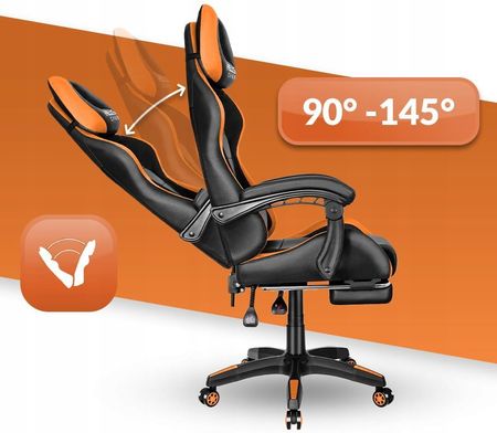 Hells Chair HC-1039 Orange Pomarańczowy - zdjęcie 3