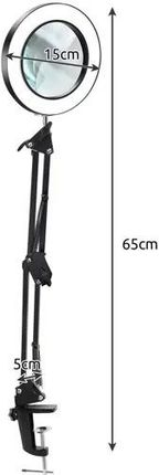 Lampa LED Lupa Kosmetyczna Szkło Powiększające Lampka Kreślarska Biurkowa IZOXIS - zdjęcie 3