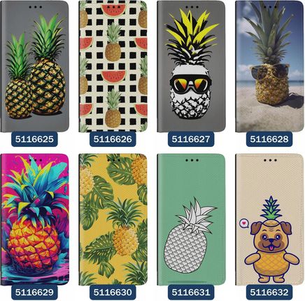 Superetui Etui Z Klapką Do Samsung Galaxy A40 Ananas Owoc Pineapple Tropic - zdjęcie 4