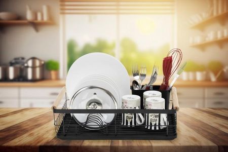 Suszarka do naczyń stojąca, ociekacz na talerze i sztućce - Yoka Home - zdjęcie 5