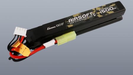 Gens Ace Akumulator 25C 1500Mah 3S1P 11.1V Nunchuck 2X Airsoft Gun Lipo Z Konektorem Mini Tamiya Plug - zdjęcie 2
