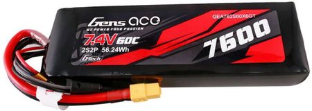 Gens Ace Akumulator G Tech 7600Mah 7.4V 60C 2S2P Lipo Battery Pc Mat - zdjęcie 3
