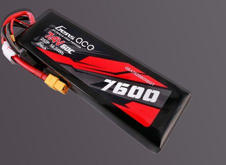 Gens Ace Akumulator G Tech 7600Mah 7.4V 60C 2S2P Lipo Battery Pc Mat - zdjęcie 4