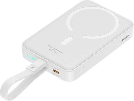 Baseus Powerbank Magnetyczny Magnetic Mini 10000Mahlightning 20W Magsafe Biały - zdjęcie 4