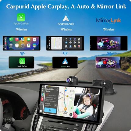 Radio samochodowe Carpuride W903 kamera przednia i cofania, Bluetooth GPS - zdjęcie 2
