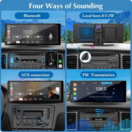 Radio samochodowe Carpuride W903 kamera przednia i cofania, Bluetooth GPS - zdjęcie 3