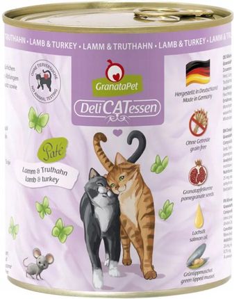 Granatapet Delicatessen Mokra Karma Dla Kota Jagnięcina I Indyk 6X 800G - zdjęcie 2