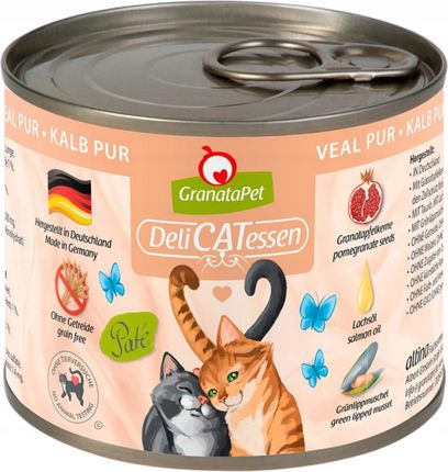 Granatapet Delicatessen Bezzbożowa Mokra Cielęcina 6X 200G - zdjęcie 2