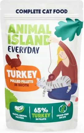 Animal Island Everyday Mix Smaków Indyk & Biała Ryba 40X 85G - zdjęcie 2