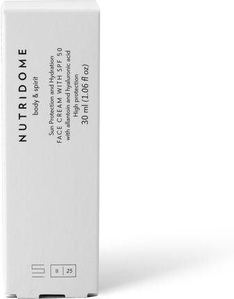 Krem Nutridome Do Twarzy Z Filtrem Spf 50 Intensywnie Mocno Nawilżający Ochronny 30Ml - zdjęcie 3