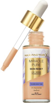 Max Factor Miracle Pure Skin Reset 2In1 Serum Foundation Podkład 30Ml 30-40 Fair To Light - zdjęcie 2