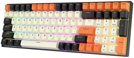 Klawiatura Royal Kludge Mechaniczna Rk100 Rgb Brown Switch (Czarno-Pomarańczowa) (58079) - zdjęcie 4