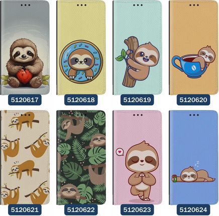 Superetui Etui z klapką do iPhone 15 Leniwiec Sloth Śmieszne Leniwce - zdjęcie 5