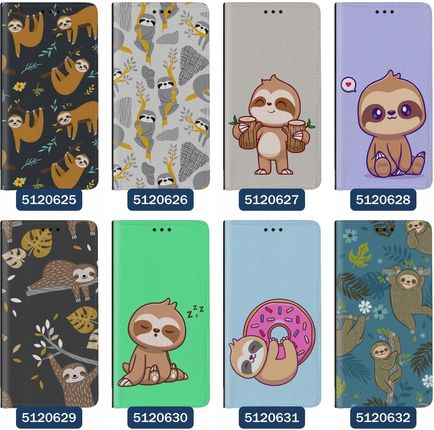 Superetui Etui z klapką do iPhone 15 Leniwiec Sloth Śmieszne Leniwce - zdjęcie 2