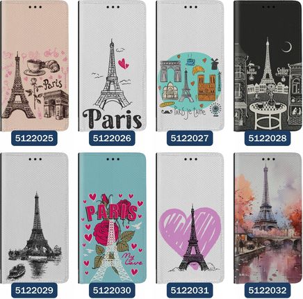 Superetui Etui z klapką do Samsung Galaxy A25 Paryż Francja Wieża Eiffla - zdjęcie 3