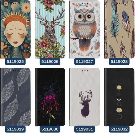 Superetui Etui z klapką do iPhone 11 Boho Pióra Łapacz Snów Dream Catcher - zdjęcie 3