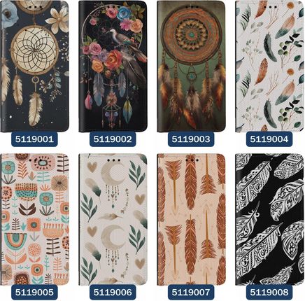 Superetui Etui z klapką do iPhone 11 Boho Pióra Łapacz Snów Dream Catcher - zdjęcie 6