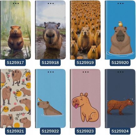 Superetui Etui z klapką do Samsung Galaxy A25 Kapibara Gryzoń - zdjęcie 5