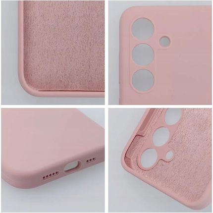 Etui Silicon Do Telefonu Samsung A34 Sand Pink Z Mikrofibra - zdjęcie 2