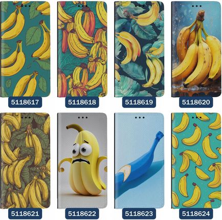 Superetui Etui z klapką do Samsung Galaxy A40 Banan Żółty Owoc - zdjęcie 6