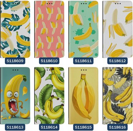 Superetui Etui z klapką do Samsung Galaxy A40 Banan Żółty Owoc - zdjęcie 3