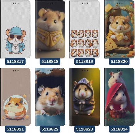 Superetui Etui z klapką do iPhone 15 Chomiki Gryzonie - zdjęcie 2