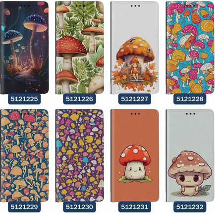 Superetui Etui z klapką do Samsung Galaxy S23 Grzyby Grzybki Muchomory - zdjęcie 4