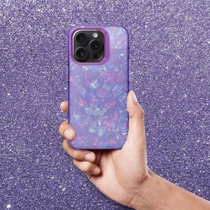 Etui Case Plecki Tutti Frutti do Iphone 14 Pro fioletowy Szkło 9H - zdjęcie 2