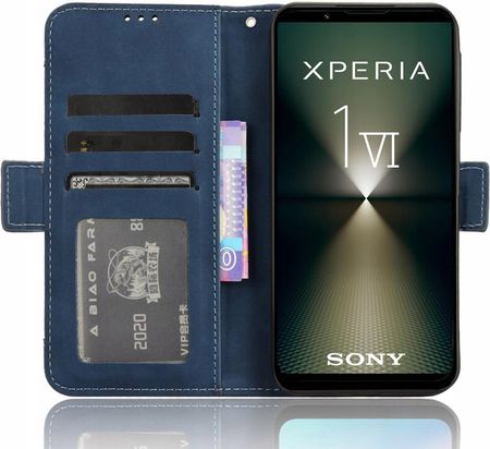 Etui Z Klapką Do Sony Xperia 1 VI Pokrowiec Obudowa Futerał Wallet Portfel - zdjęcie 2