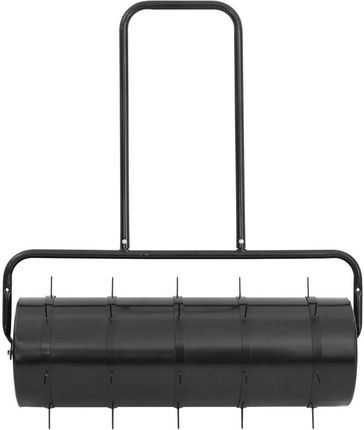 vidaXL Walec Do Trawnika Z Aeratorem Czarny 63L Żelazo I Stal 3308006 - zdjęcie 3