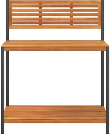 vidaXL Ogrodowy Stół Roboczy 90X50X110cm Drewno Akacjowe I Stal 367619 - zdjęcie 2