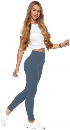 Legginsy z Wysokim Stanem Kryjące Getry Klasyczne Miękkie Wygodne MORAJ S/M - zdjęcie 2