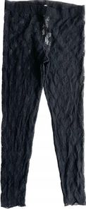 CALZEDONIA Legginsy L - 40 KORONKA CZARNE - zdjęcie 3