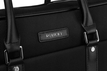 Torba na laptopa z syntetycznego materiału - Rovicky - zdjęcie 4